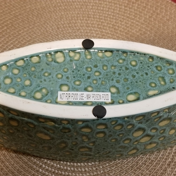 3 PIECE GREEN & GOLD MOSIAC CANDLE HOLDER/ BOWL/PLANTER, CANDLE BUNDLE SET - Picture 10 of 13